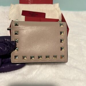 Valentino Studded Medium Wallet. Authetinc and pre-owned. Great condition.